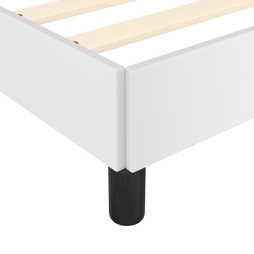 vidaXL Bedframe Wit Kunstleer 140x190 - 35% Korting!