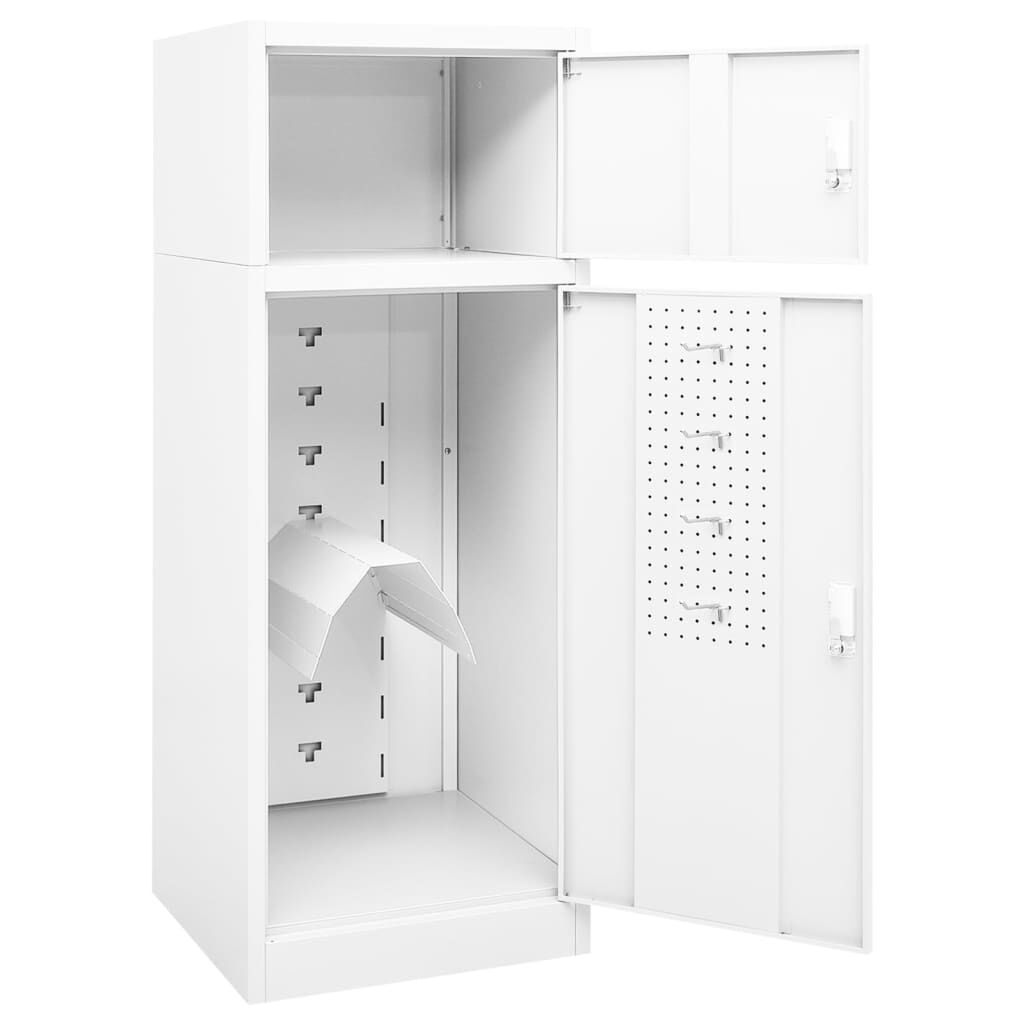 vidaXL Zadelkast Wit 53x53x140cm - 35% Korting!