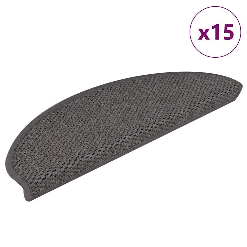 VidaXL Trapmatten (15 st) Zilver - Sisal Look - 41% Korting!