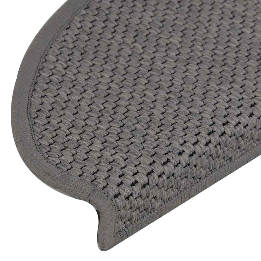 VidaXL Trapmatten (15 st) Zilver - Sisal Look - 41% Korting!