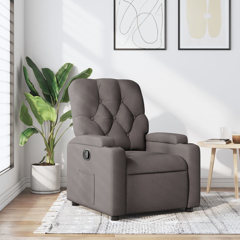 Verstelbare Fauteuil Taupe - 42% Korting! Zo Goed Als Nieuw!