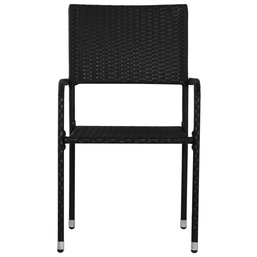 VidaXL Tuinstoelen (4 st) Zwart - 35% Korting!