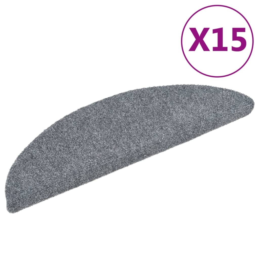VidaXL Trapmatten Lichtgrijs (15 st.) - 35% Korting!