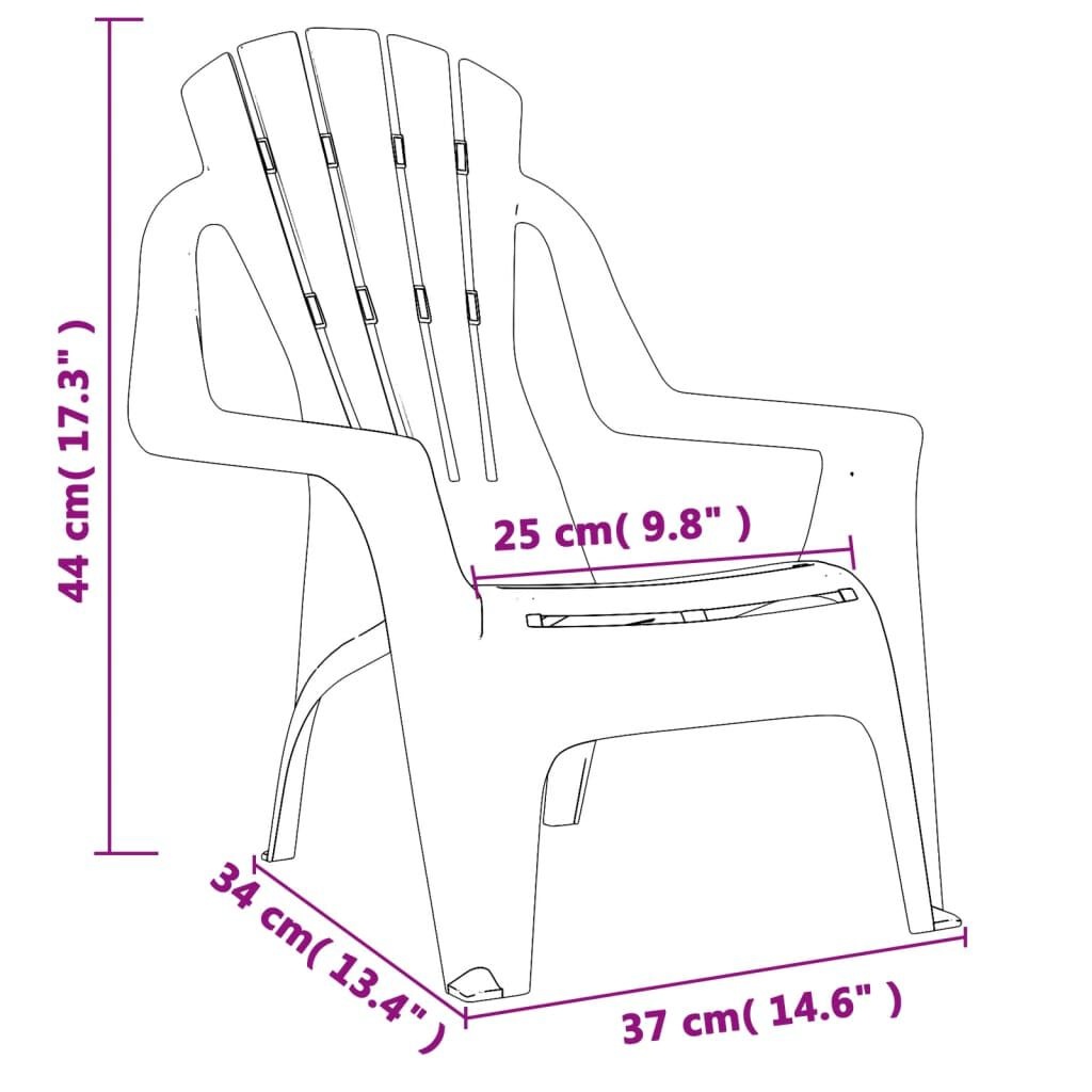 VidaXL Kindertuinstoelen (2 st) Hout-look - 35% Korting!