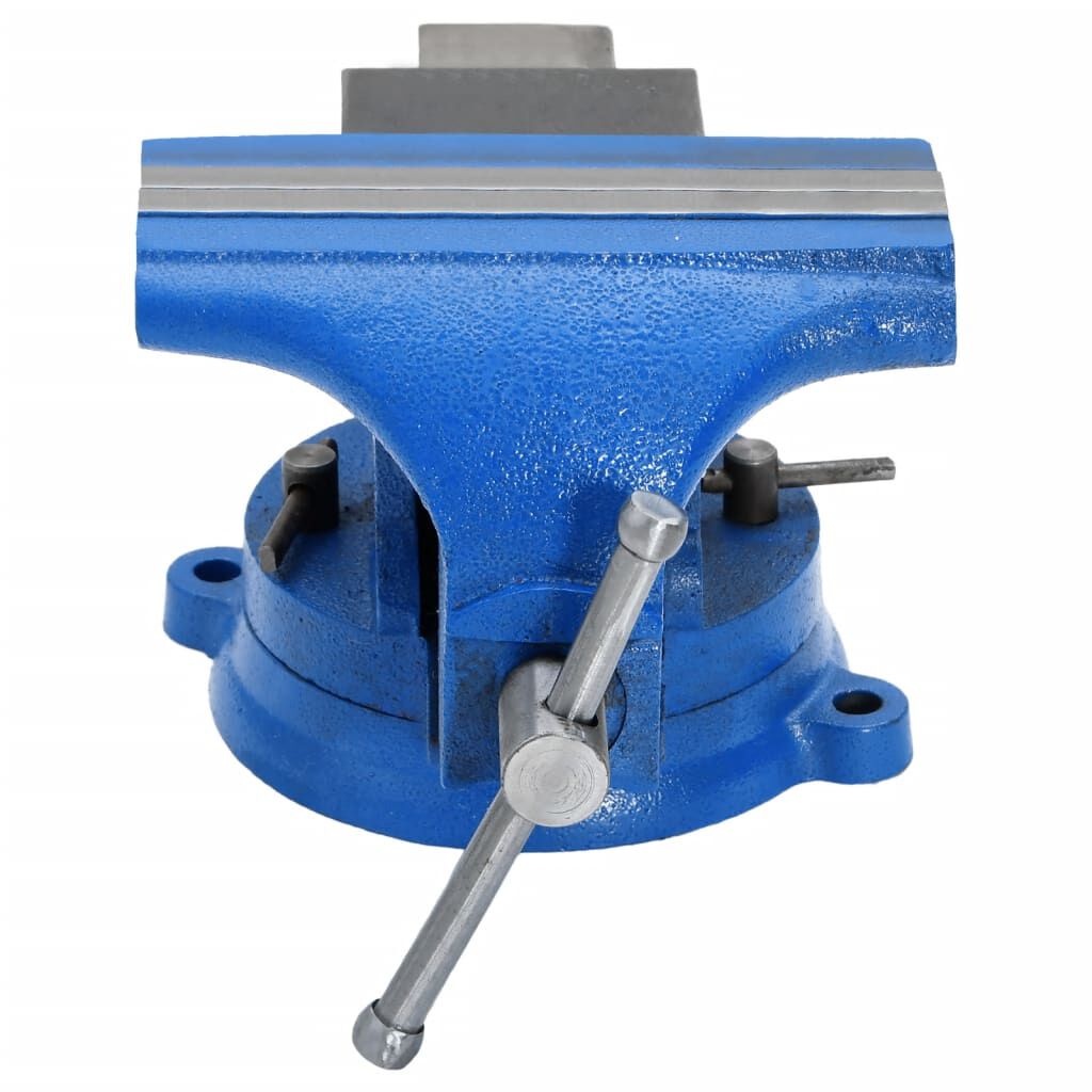 VidaXL Bankschroef 100mm Blauw - 35% Korting! Zo Goed Als Nieuw!