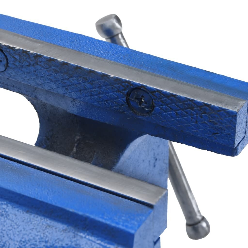 VidaXL Bankschroef 100mm Blauw - 35% Korting! Zo Goed Als Nieuw!