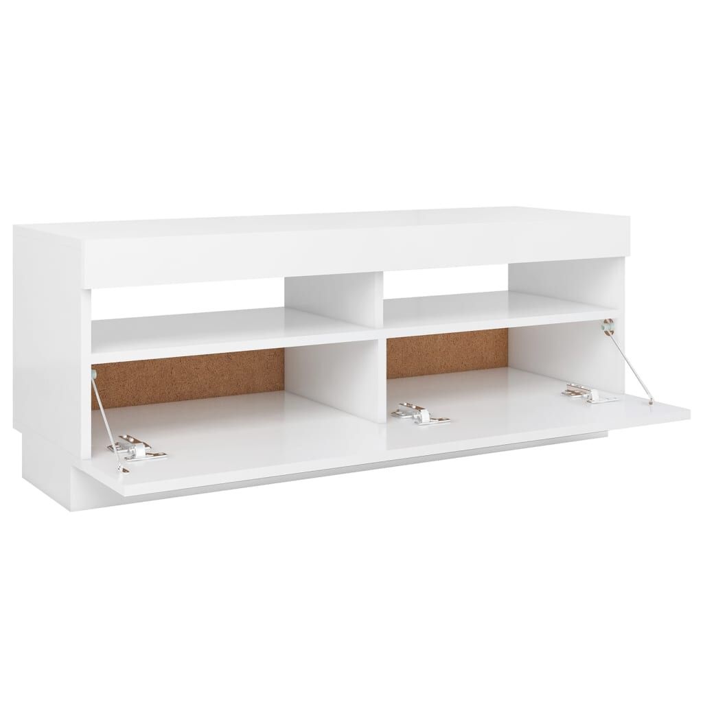 vidaXL TV-meubel Wit met LED - 53% Korting!