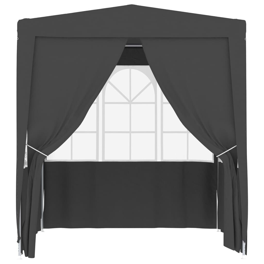 Partytent 2.5x2.5m Antraciet - 35% Korting! Zo Goed Als Nieuw!