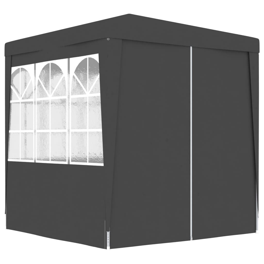 Partytent 2.5x2.5m Antraciet - 35% Korting! Zo Goed Als Nieuw!
