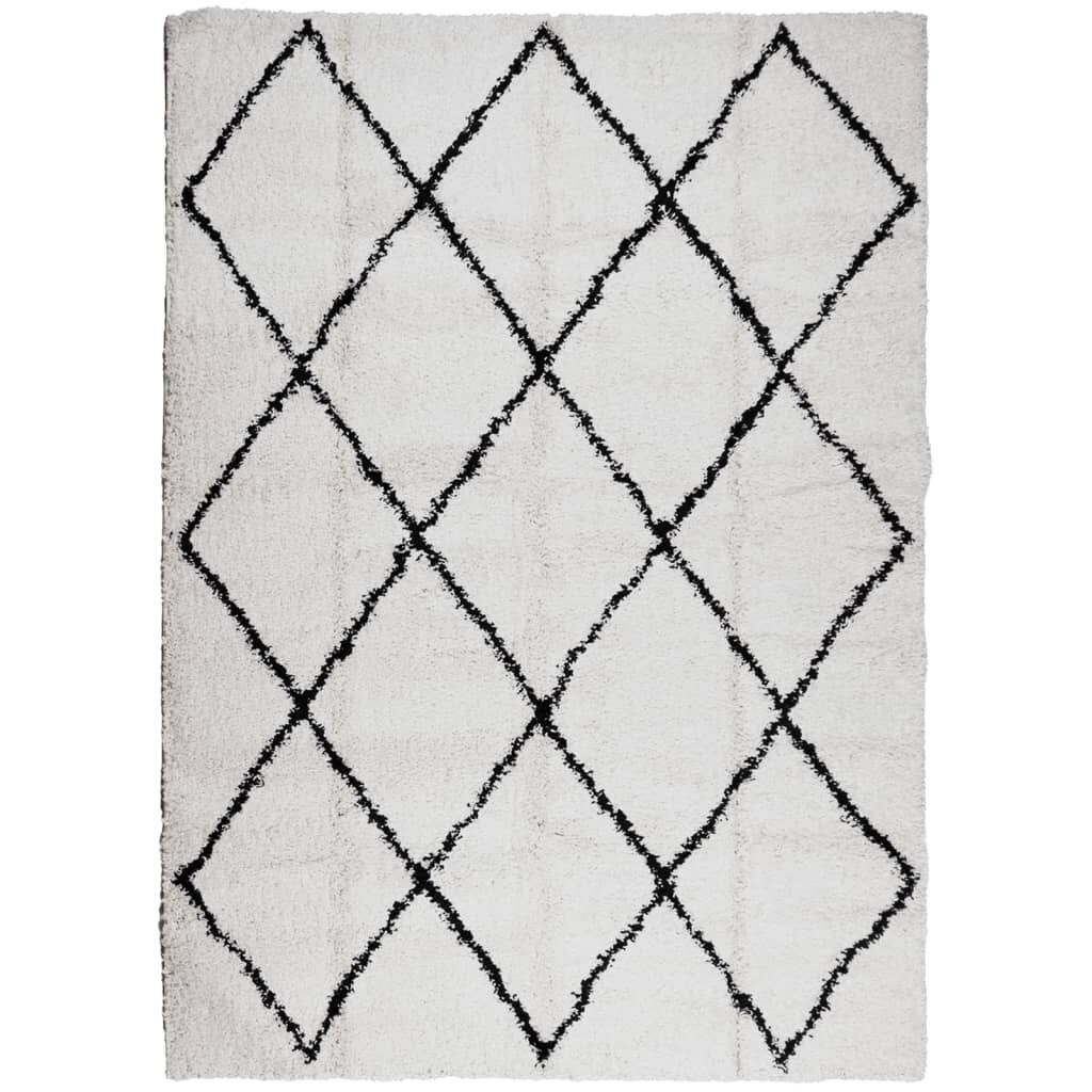 vidaXL PAMPLONA Vloerkleed 200x280 Crème/Zwart -35%