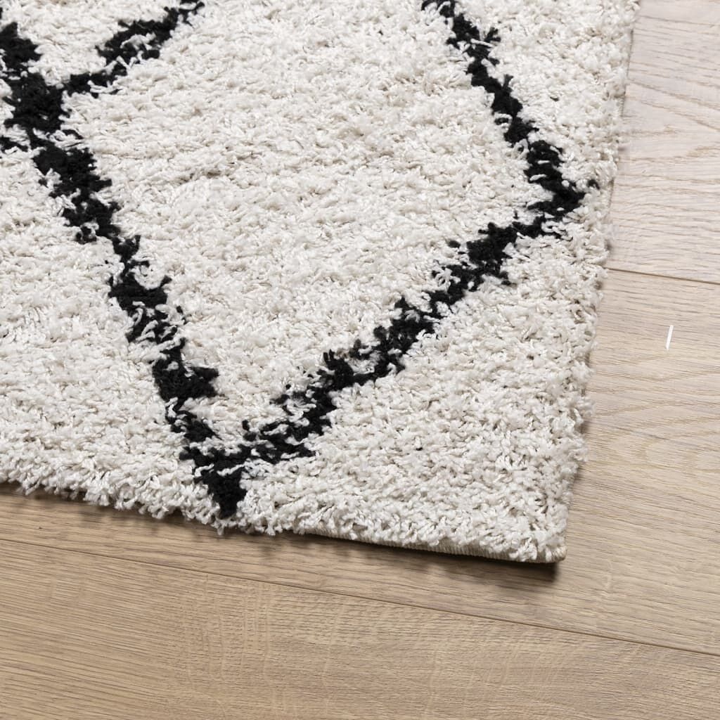 vidaXL PAMPLONA Vloerkleed 200x280 Crème/Zwart -35%