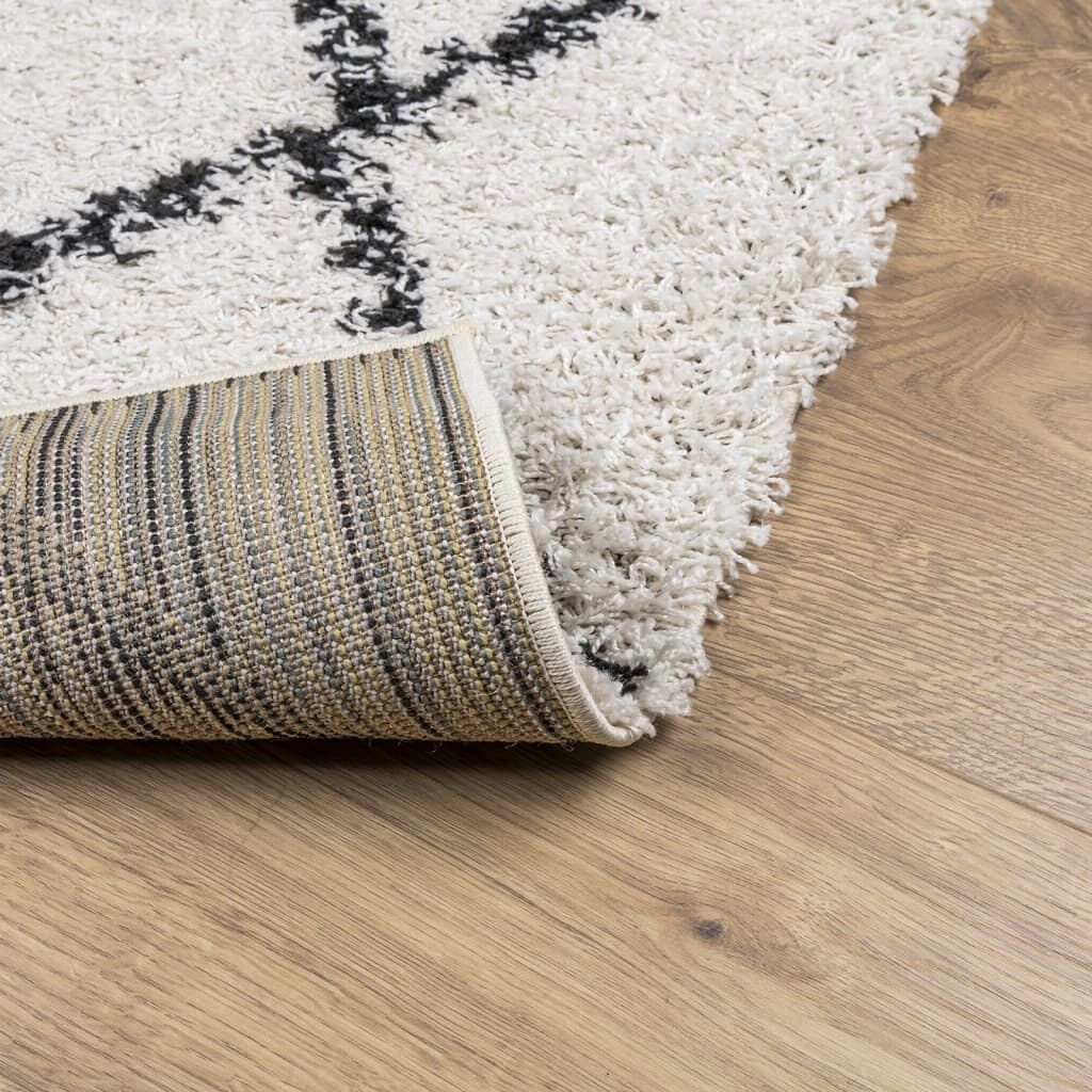 vidaXL PAMPLONA Vloerkleed 200x280 Crème/Zwart -35%