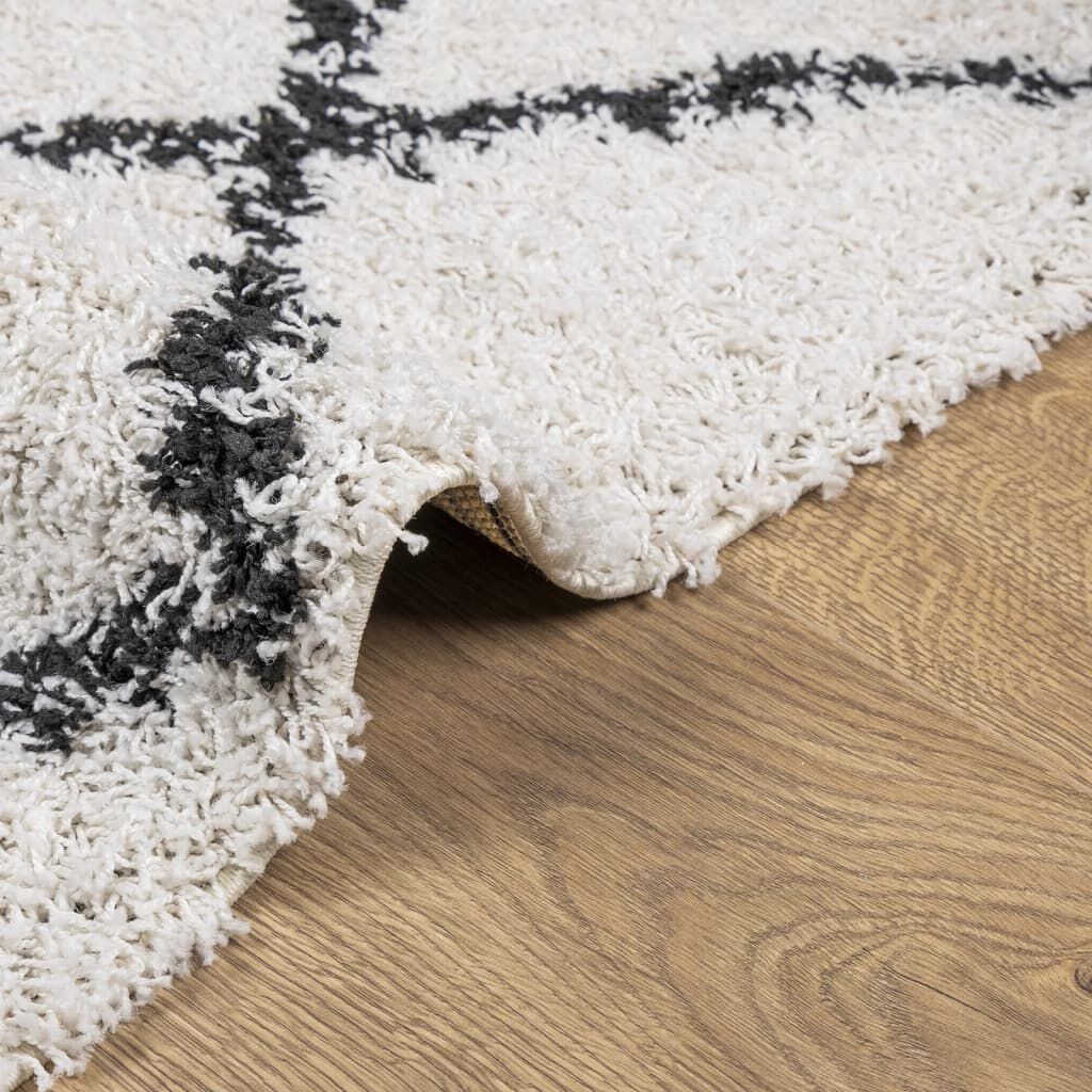 vidaXL PAMPLONA Vloerkleed 200x280 Crème/Zwart -35%