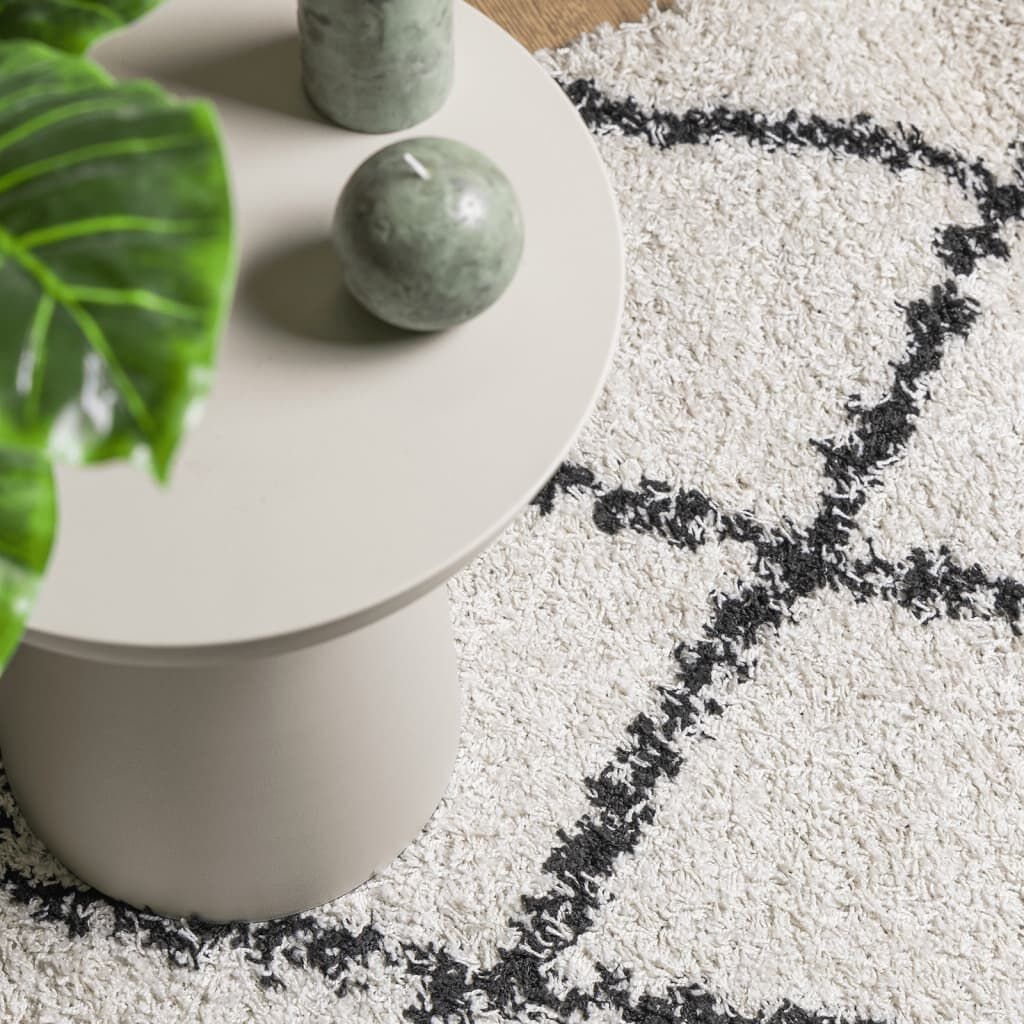 vidaXL PAMPLONA Vloerkleed 200x280 Crème/Zwart -35%