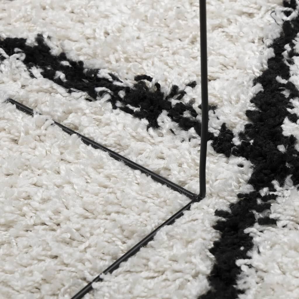 vidaXL PAMPLONA Vloerkleed 200x280 Crème/Zwart -35%