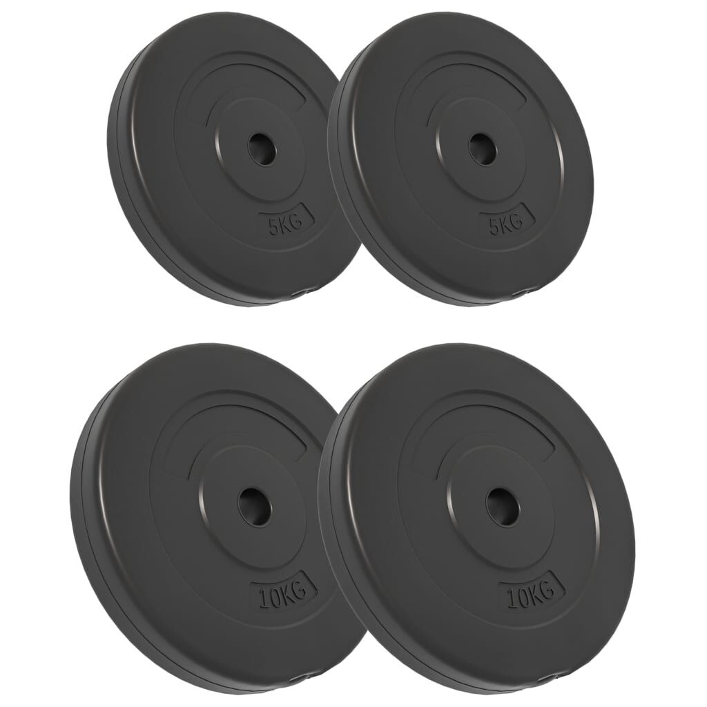 VidaXL Halterschijven Set 30kg - 45% Korting! Beton Gewichten