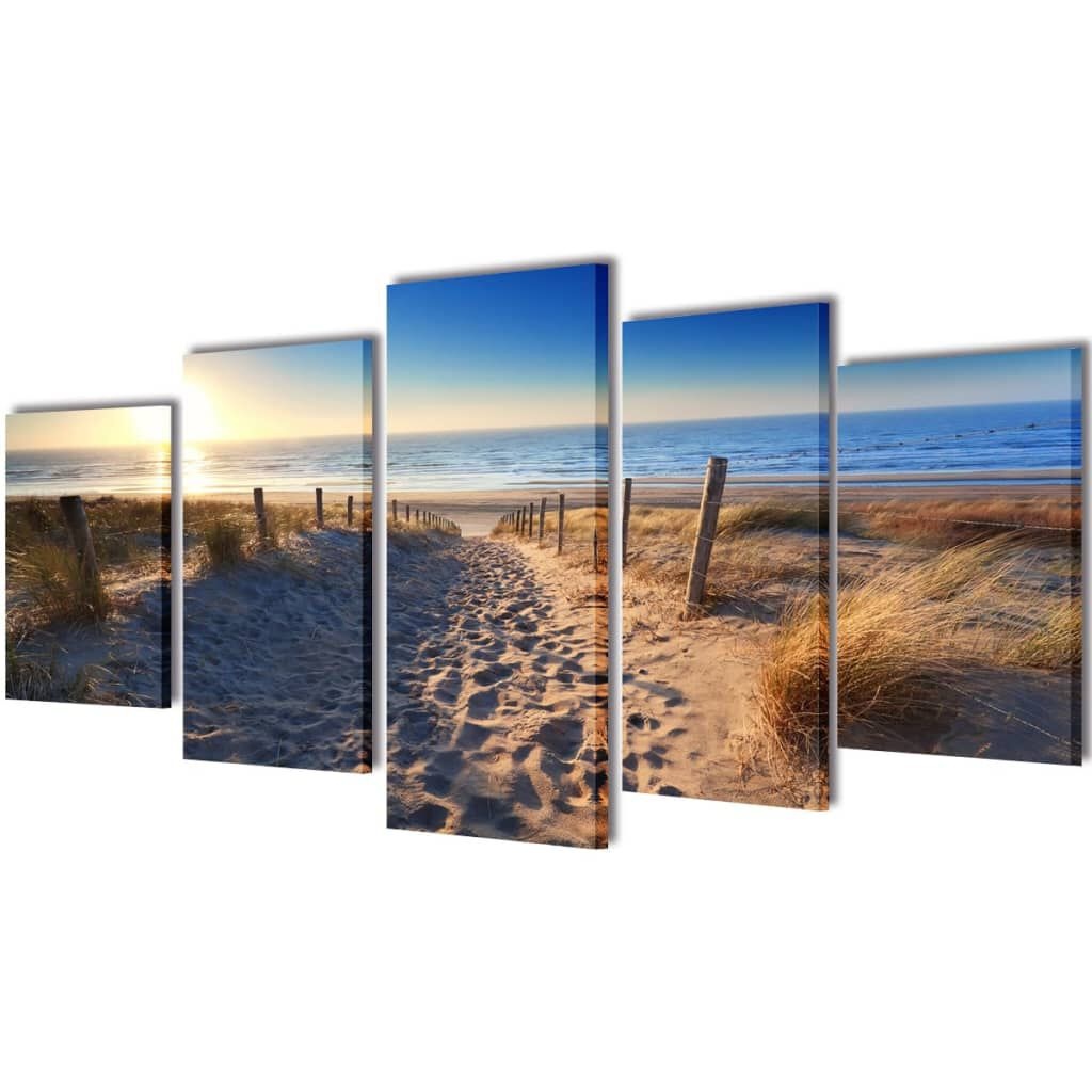 Zandstrand Canvas Set 200x100cm - 35% Korting! (beschadigd)