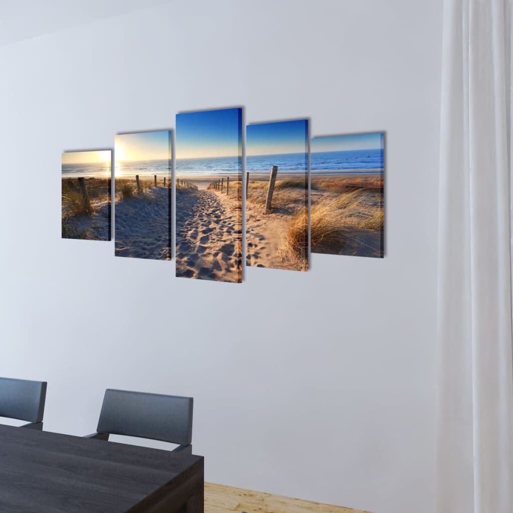 Zandstrand Canvas Set 200x100cm - 35% Korting! (beschadigd)