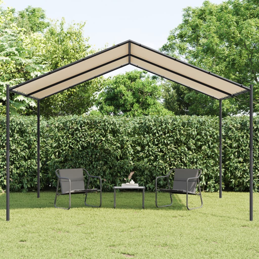 vidaXL Tuinpaviljoen 4x4m Beige - 35% Korting!
