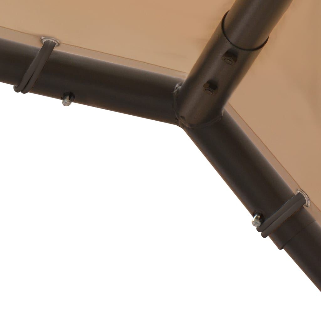 vidaXL Tuinpaviljoen 4x4m Beige - 35% Korting!