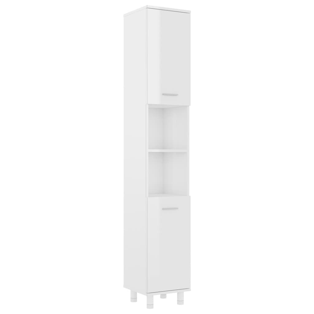 vidaXL Badkamerkast Wit Hoogglans - NU 35% Korting!