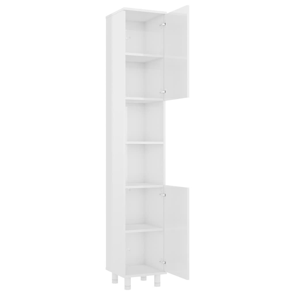 vidaXL Badkamerkast Wit Hoogglans - NU 35% Korting!
