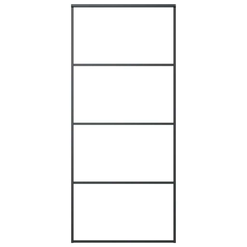 vidaXL Schuifdeur 90x205cm Zwart - 35% Korting!