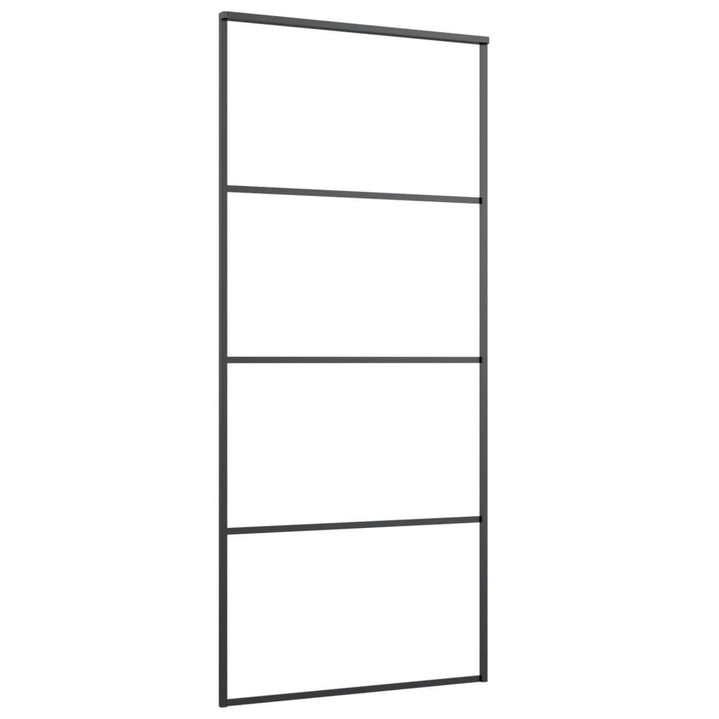 vidaXL Schuifdeur 90x205cm Zwart - 35% Korting!