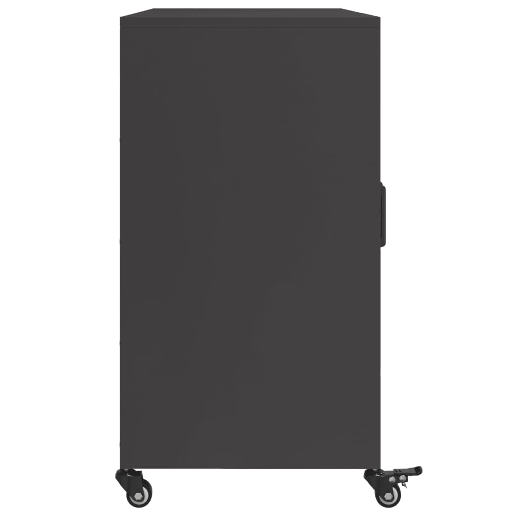 vidaXL Dressoir Zwart Staal 100cm - 35% Korting!