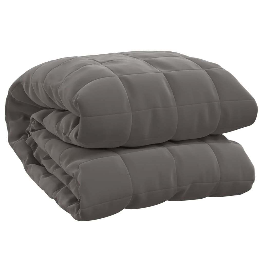 vidaXL Verzwaringsdeken 220x235 cm 15 kg Grijs - 35% Korting!