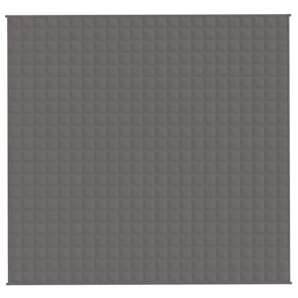 vidaXL Verzwaringsdeken 220x235 cm 15 kg Grijs - 35% Korting!