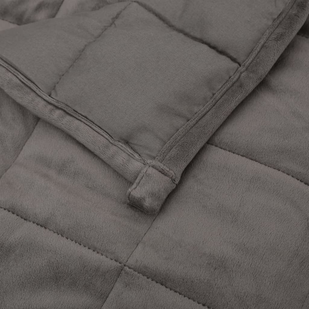 vidaXL Verzwaringsdeken 220x235 cm 15 kg Grijs - 35% Korting!