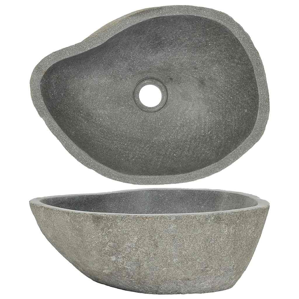 Riviersteen Wastafel Ovaal - (37-46)x(29-36)cm - 41% Korting!