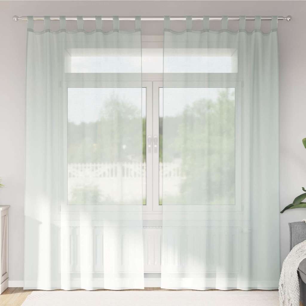 VidaXL Voile Gordijnen Lichtgrijs 140x225cm - 35% Korting!