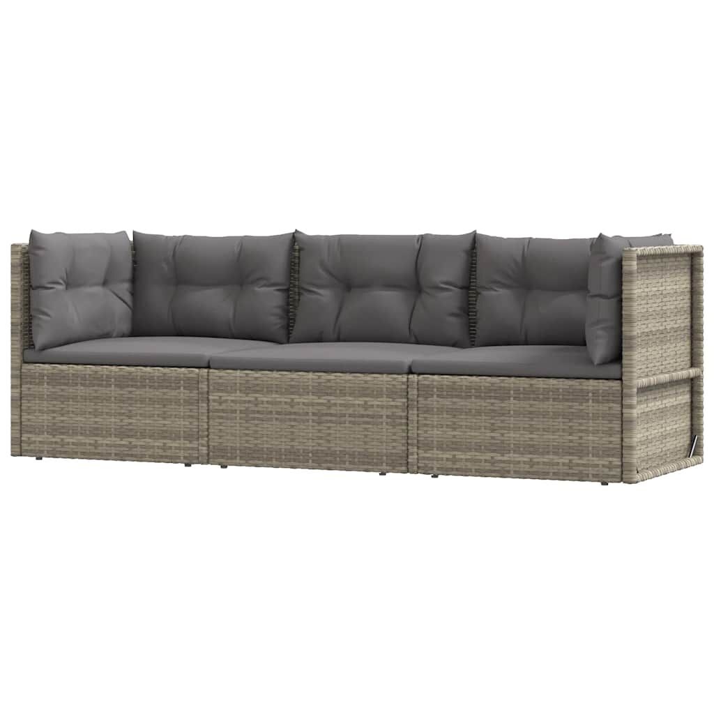 vidaXL Loungeset 3-delig Grijs - 35% Korting!