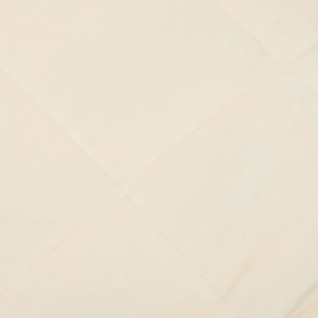 VidaXL Verzwaringsdeken 150x200 cm, 7kg Lichtcrème - 53% Korting!