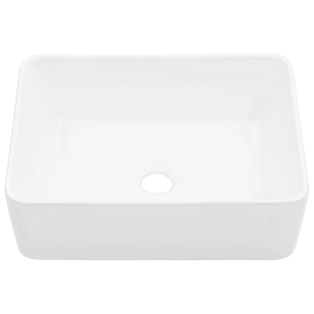 vidaXL Wastafel Wit 40x30cm - Nieuwstaat! 42% Korting