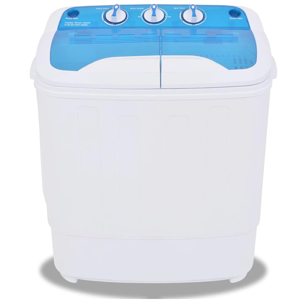 VidaXL Mini Wasmachine Dubbel - 5,6kg - 35% Korting!