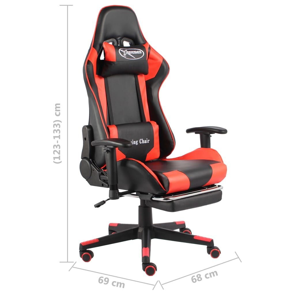 VidaXL Rode Gamestoel met Voetensteun - 41% Korting!