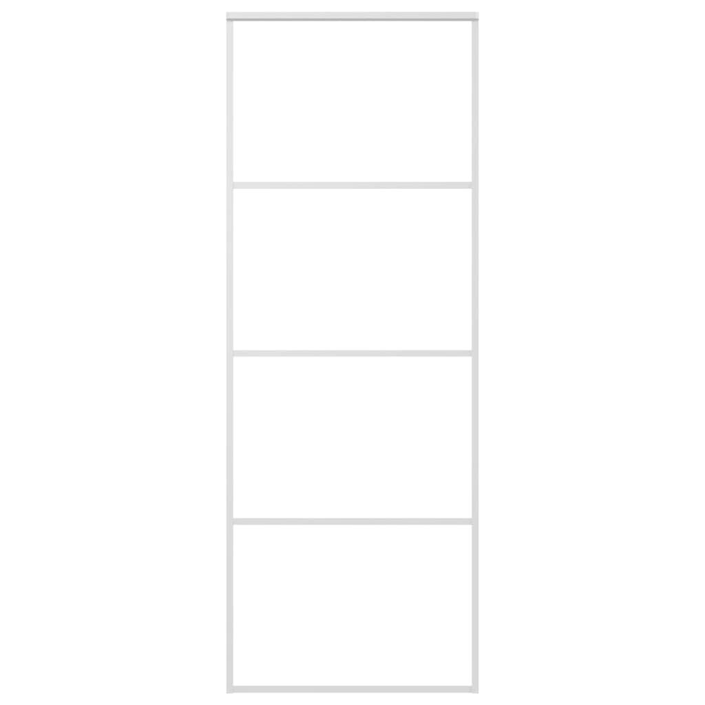 Schuifdeur 76x205 Wit ESG-Glas -42%! Topdeal!