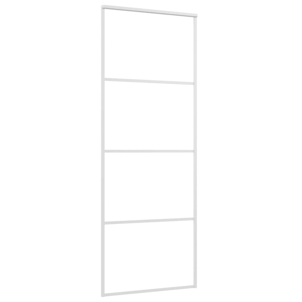 Schuifdeur 76x205 Wit ESG-Glas -42%! Topdeal!