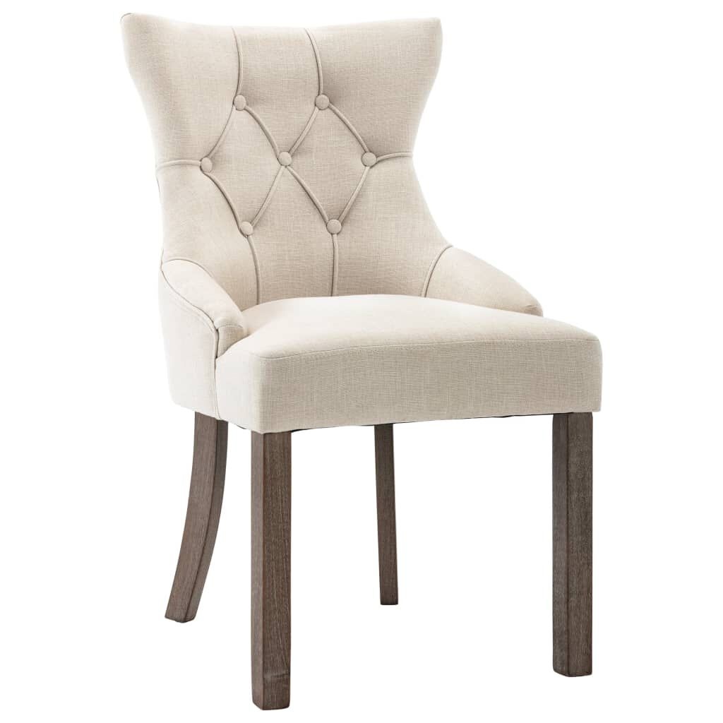 Eetkamerstoelen (2 st) Beige - 41% Korting! Zo goed als nieuw