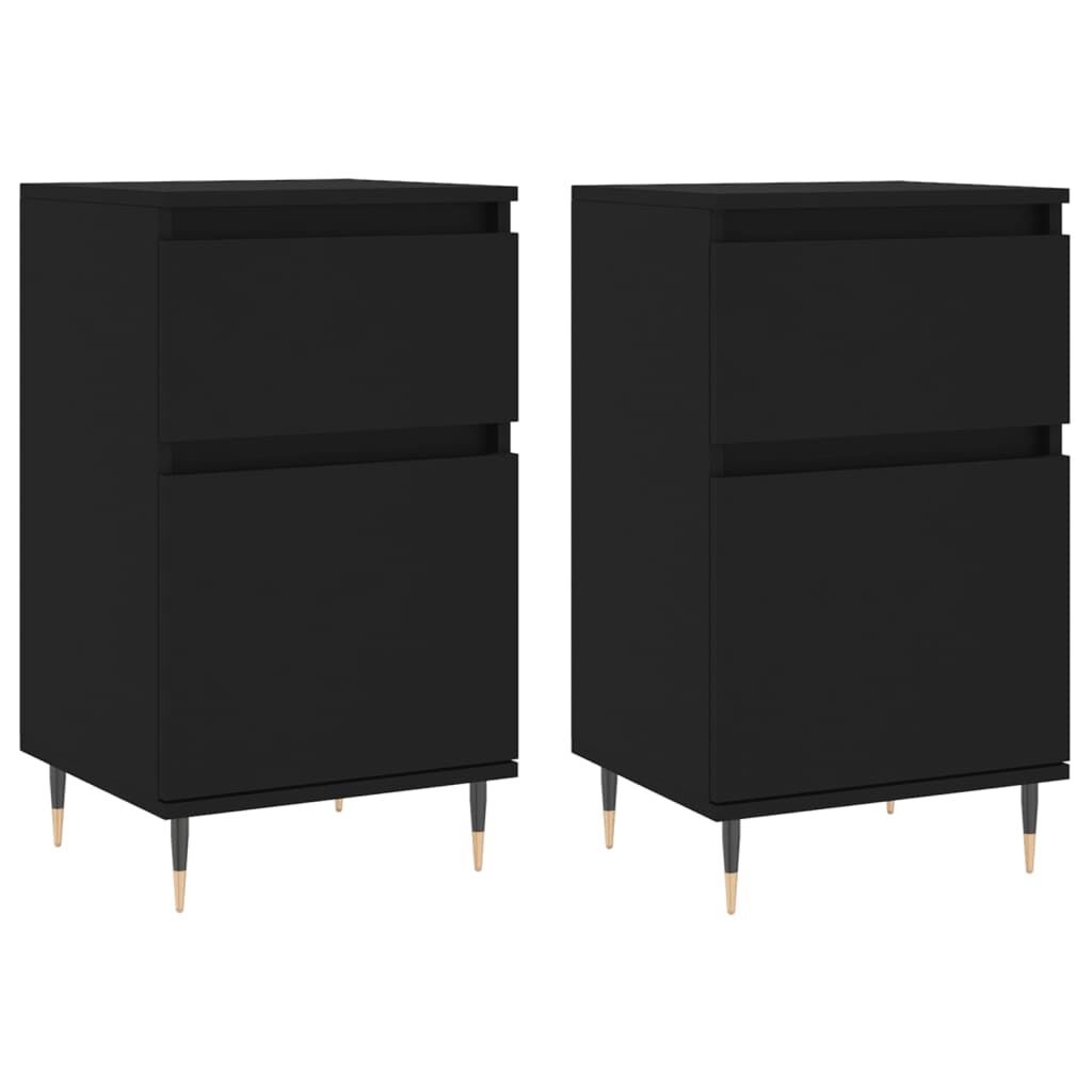 vidaXL Dressoirs (2x) Zwart - Beschadigd - 65% Korting!