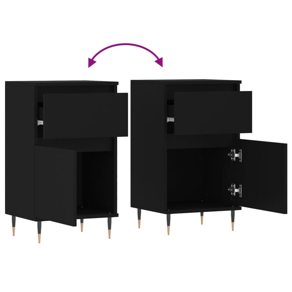 vidaXL Dressoirs (2x) Zwart - Beschadigd - 65% Korting!