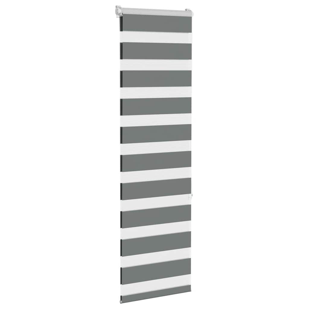 Zebra Rolgordijn Donkergrijs 50x150cm - 62% Korting!