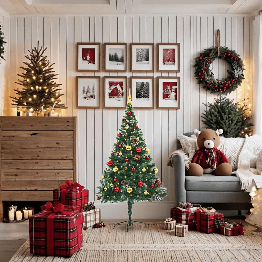 Kunstkerstboom 150cm met LED & Ballen - 64% Korting!