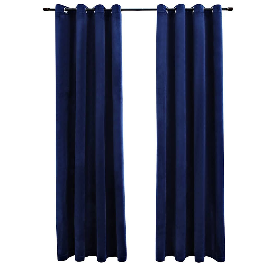 Blauwe Fluweel Gordijnen (140x175cm) - 57% Korting!