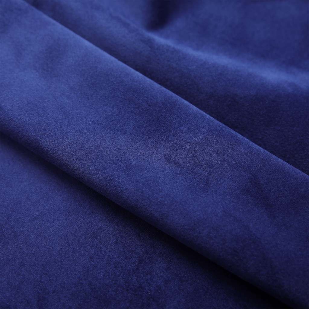 Blauwe Fluweel Gordijnen (140x175cm) - 57% Korting!