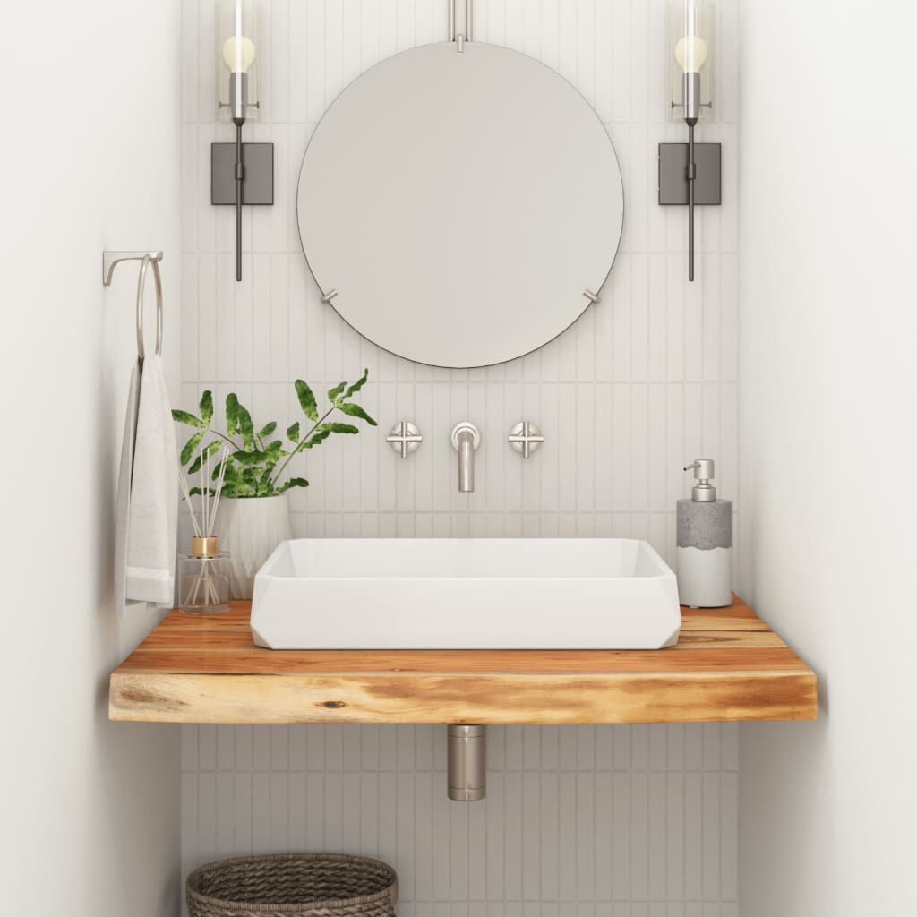 Wastafelblad Acacia 60x60cm - Nieuwstaat! 41% Korting
