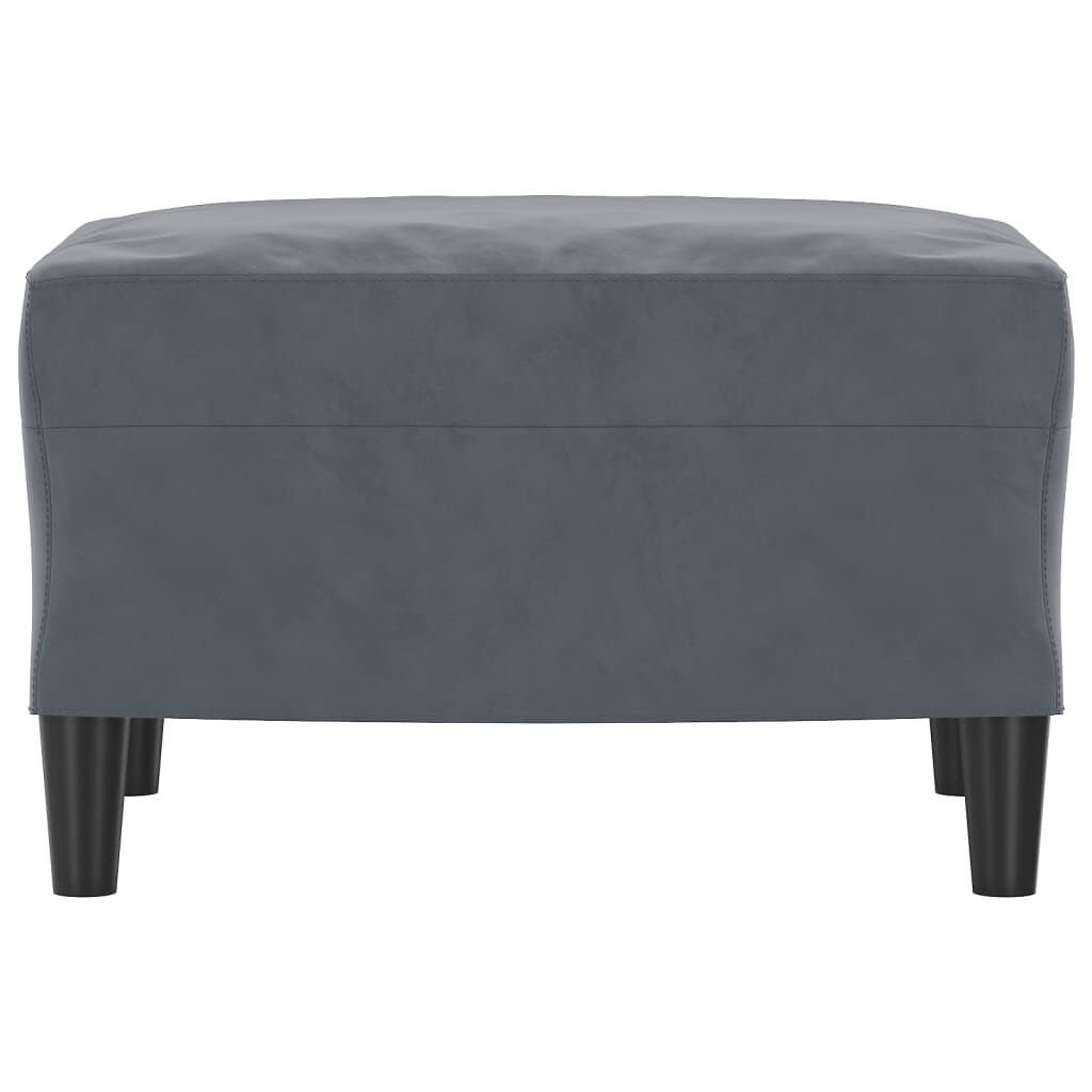 Voetenbank Donkergrijs Kunstleer - 60x50x41cm - 41% Korting!
